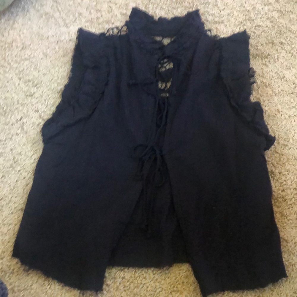Free People Back Tie top  SZ S/P